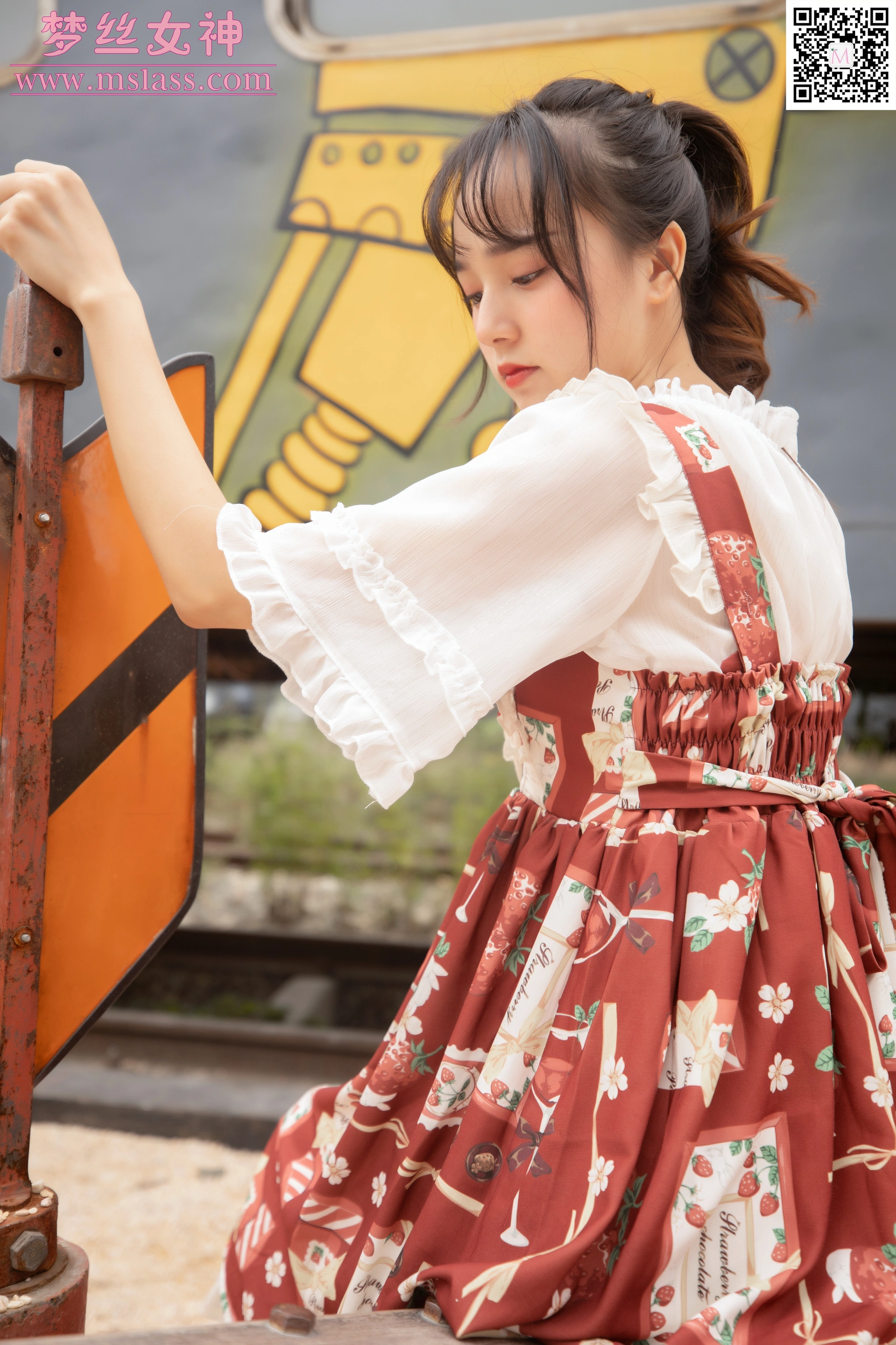 MSLASS梦丝女神 - 2019.10.27 NO.056 玥玥 白丝洛丽塔 2